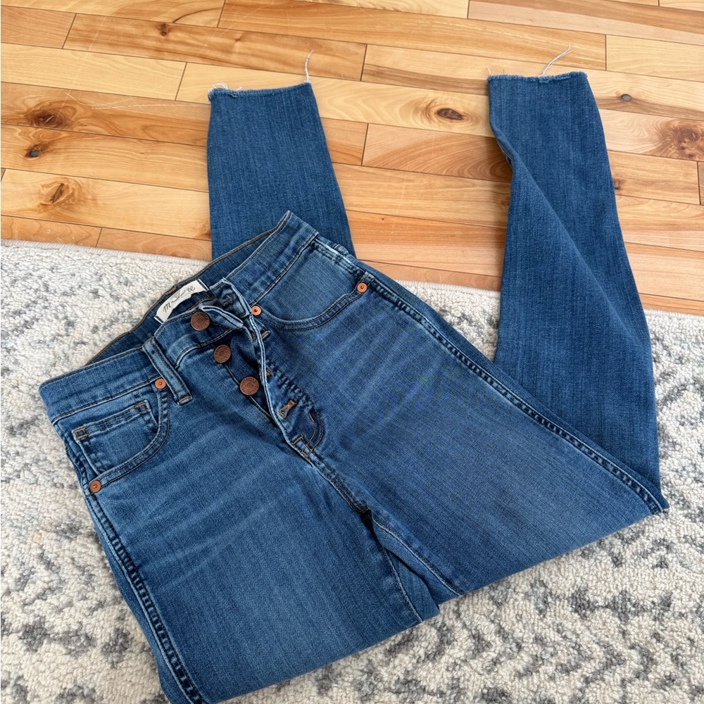 Madewell 10” High Rise Button Skinny Jeans 👖